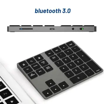 Aluminum Alloy Bluetooth Wireless Numeric Keypad with Input Function laptop USB For Windows,OS,Android Digital PC HUB A3W8
Aluminum Alloy Bluetooth Wireless Numeric Keypad with Input Function laptop USB For Windows,OS,Android Digital PC HUB A3W8