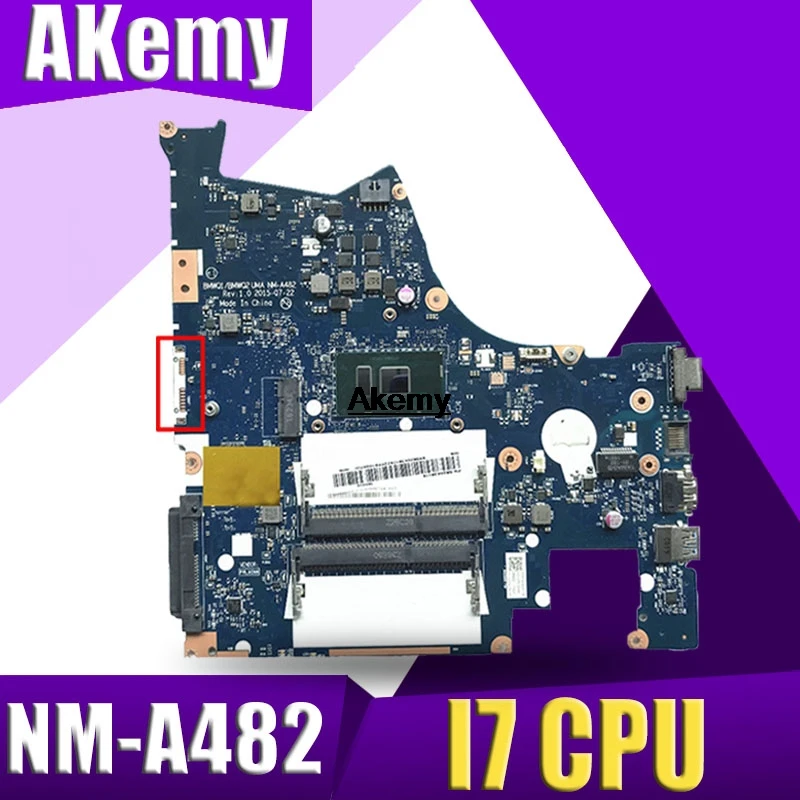 For Lenovo IdeaPad 300-15 300-15ISK Laptop Motherboard BMWQ1 BMWQ2 NM-A482 MAIN BOARD 14 inch I7-6500U CPU
For Lenovo IdeaPad 300-15 300-15ISK Laptop Motherboard BMWQ1 BMWQ2 NM-A482 MAIN BOARD 14 inch I7-6500U CPU