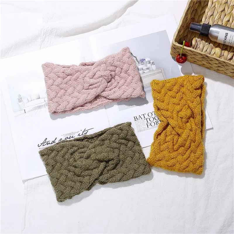 Xugar Women Knitted Ear Warmer Headbands Lady Corceht Headwrap Wide Cross Hairband Girl Winter Headband Hair Accessories
Xugar Women Knitted Ear Warmer Headbands Lady Corceht Headwrap Wide Cross Hairband Girl Winter Headband Hair Accessories
