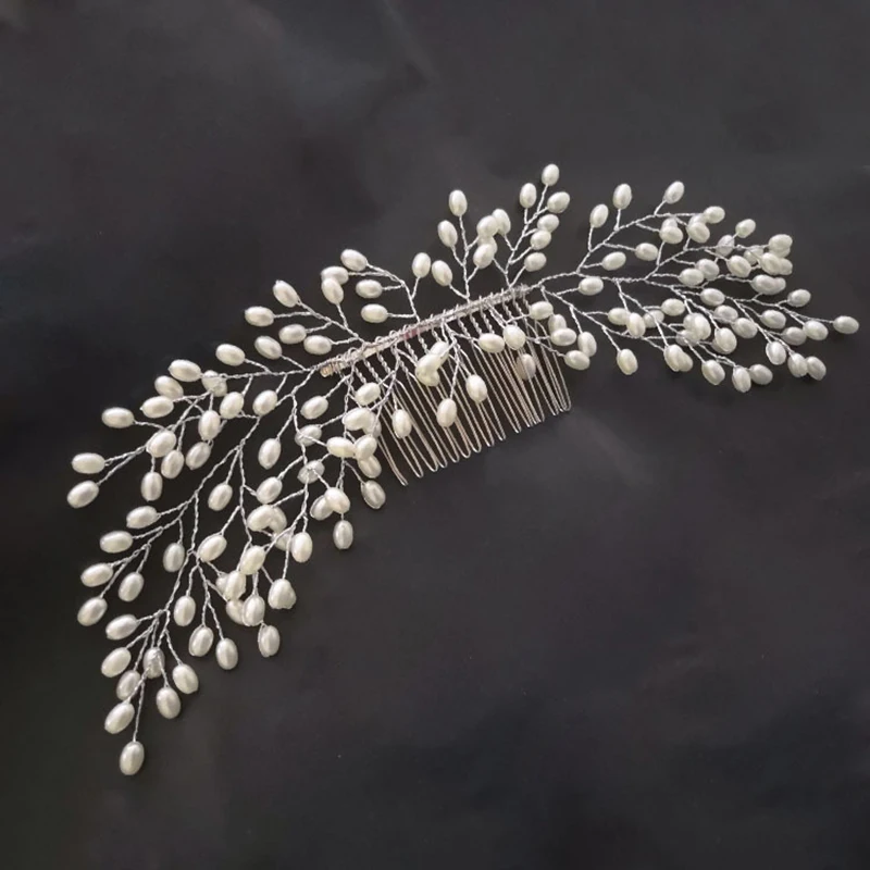 Мигающие украшения Стразы жемчужные свадебные заколки для волос Аксессуары