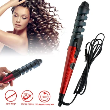 Women Hair Curler Iron Portable Electric Hair Curling Wand Spiral Curls Natural Big Waver Hair Styler Tool Home Travel 
Women Hair Curler Iron Portable Electric Hair Curling Wand Spiral Curls Natural Big Waver Hair Styler Tool Home Travel