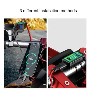 Motorcycle Dual 2.4A USB Charger SAE to USB Adapter with Voltmeter ON OFF Switch 746D
Motorcycle Dual 2.4A USB Charger SAE to USB Adapter with Voltmeter ON OFF Switch 746D
