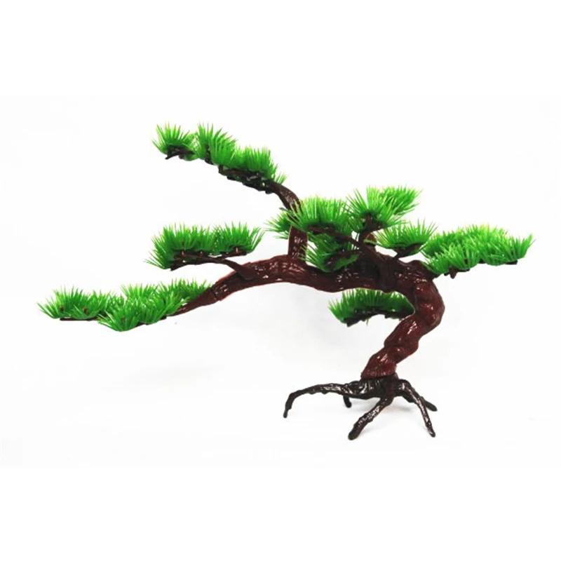 3 Fish Bowl Decoration Aquarium Rockery Bonsai Accessories Simulation Pine Fishing Fisher Pine