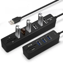 USB Splitter 2 In 1 2.0 Hab multiple usb3.0 Hub SD/TF Card Reader For PC Laptop USB Hub 3 / 6 Ports USB 3.0 Hub High Speed Multi
USB Splitter 2 In 1 2.0 Hab multiple usb3.0 Hub SD/TF Card Reader For PC Laptop USB Hub 3 / 6 Ports USB 3.0 Hub High Speed Multi