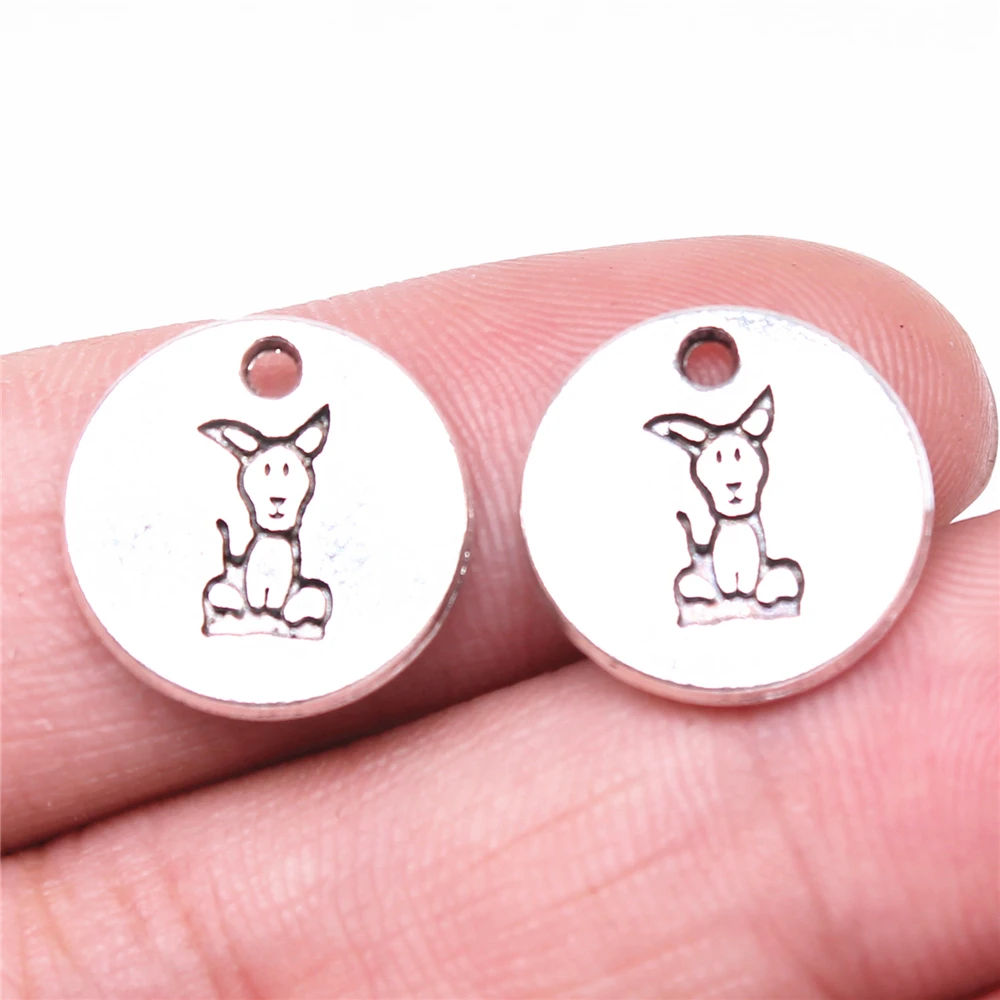 WYSIWYG 10pcs Charms 15x15mm Puppy Dog Charms For Jewelry Making Antique Silver Color DIY Jewelry Findings Pendant
WYSIWYG 10pcs Charms 15x15mm Puppy Dog Charms For Jewelry Making Antique Silver Color DIY Jewelry Findings Pendant