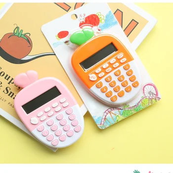 Portable Cute cartoon 12-Digit carrot calculator, plastic LED display Student Exam Finance Calculator Math counting calculator
Portable Cute cartoon 12-Digit carrot calculator, plastic LED display Student Exam Finance Calculator Math counting calculator