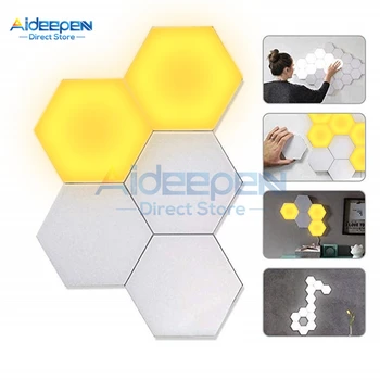 Hexagonal LED Quantum Lamps Modular Touch Sensitive Lighting Night Light Magnetic Hexagons DIY Creative Decoration Wall Lampara
Hexagonal LED Quantum Lamps Modular Touch Sensitive Lighting Night Light Magnetic Hexagons DIY Creative Decoration Wall Lampara