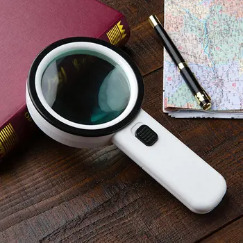 1pcs 30X 12LED Lights High Magnification Magnifying Glass Double Lens Upgraded Magnifier Lamp Magnifying Glass With Box
1pcs 30X 12LED Lights High Magnification Magnifying Glass Double Lens Upgraded Magnifier Lamp Magnifying Glass With Box