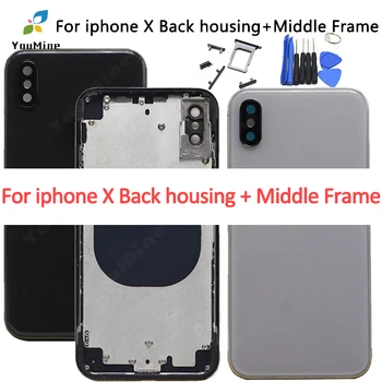 For iphone x New Back Middle Frame Chassis Full Housing Assembly Battery Cover For iphone x back Housing
For iphone x New Back Middle Frame Chassis Full Housing Assembly Battery Cover For iphone x back Housing