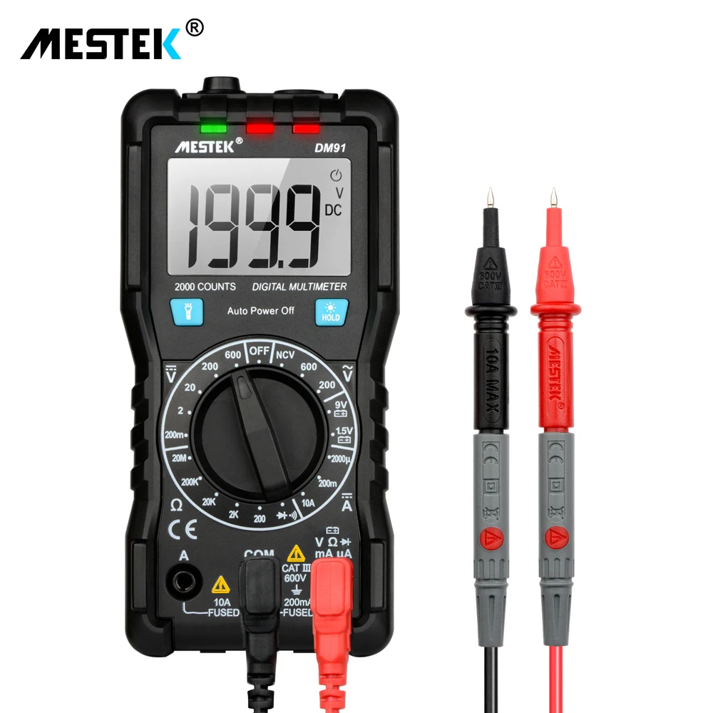 MESTEK Auto-range LCD Digital Multimeter DC/AC Voltage DC Current Meter Resistance Tester Voltmeter Ammeter
MESTEK Auto-range LCD Digital Multimeter DC/AC Voltage DC Current Meter Resistance Tester Voltmeter Ammeter