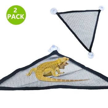 2 Pcs/Set Pet Hammock Mesh Sleeping Bed Mesh Reptile Hammock,Triangular Hanging Net Reptile Hammock for Lizard,Gecko
2 Pcs/Set Pet Hammock Mesh Sleeping Bed Mesh Reptile Hammock,Triangular Hanging Net Reptile Hammock for Lizard,Gecko