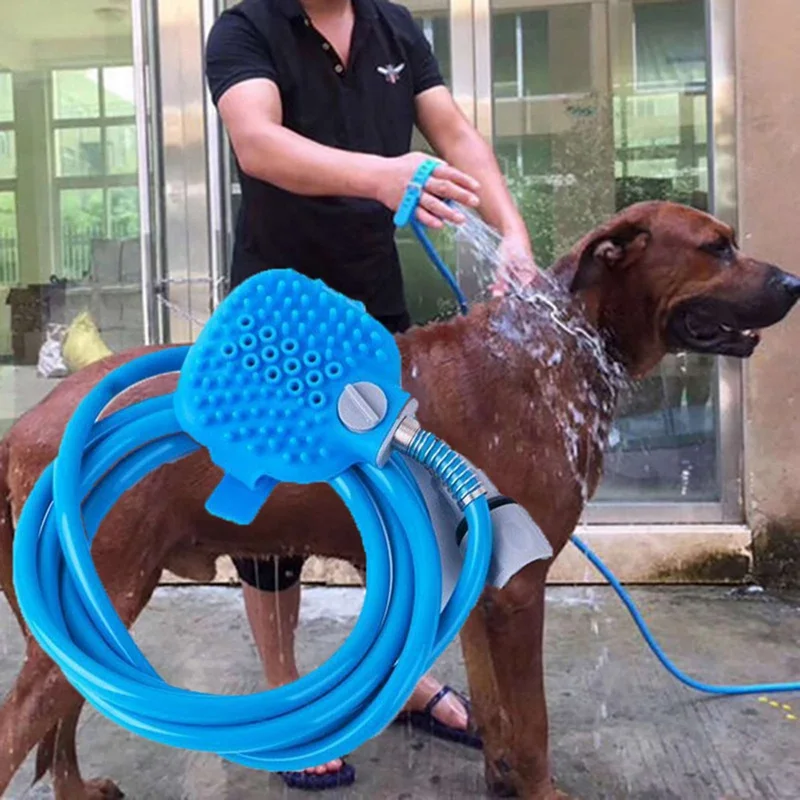 Pet Dog Adjustable Bath Shower Nozzle Sprayer with Massage Brush Massager Shower Nozzle Scrubber Washing Brush Tools For Dogs 
Pet Dog Adjustable Bath Shower Nozzle Sprayer with Massage Brush Massager Shower Nozzle Scrubber Washing Brush Tools For Dogs