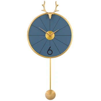 Nordic Deer Wall Clock Pendulum Luxury Large Art Creative Silent Modern Design Living Room Wall Clock Home Decoration DA60WC
Nordic Deer Wall Clock Pendulum Luxury Large Art Creative Silent Modern Design Living Room Wall Clock Home Decoration DA60WC
