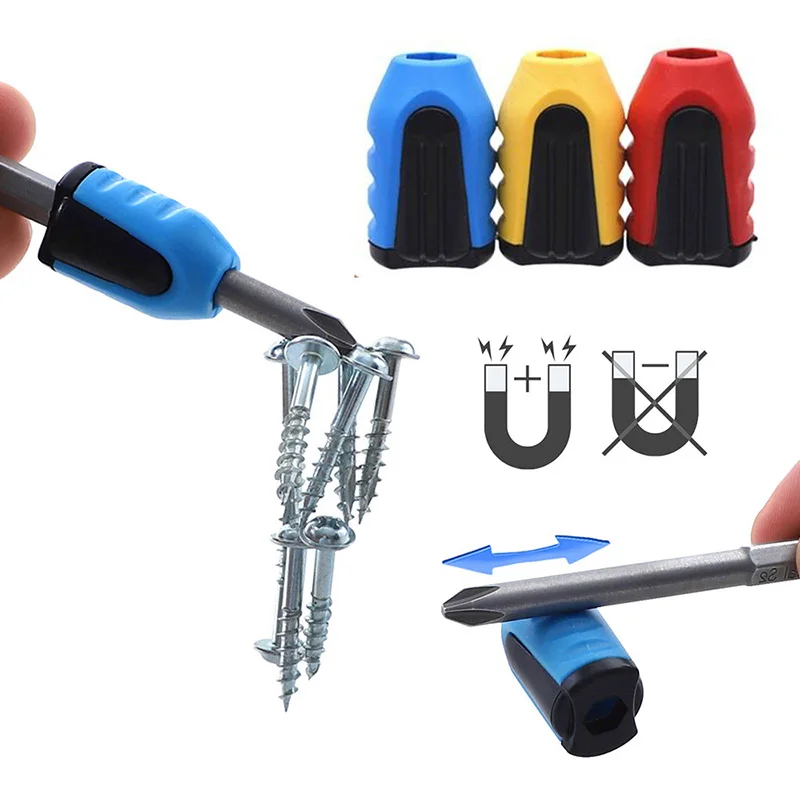 Screwdriver Bit Magnetic Ring 1/4'' Shank Screw Driver Plastic 2 In 1 Strong Magnetizer Demagnetizer For Electric Screw Bit
Screwdriver Bit Magnetic Ring 1/4'' Shank Screw Driver Plastic 2 In 1 Strong Magnetizer Demagnetizer For Electric Screw Bit