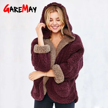 GareMay Autumn Winter Women's Teddy Coat Hooded Two Side Jacket Female Plush Sanitary Clothes Ladies Wool Plus Size Warm Coats
GareMay Autumn Winter Women's Teddy Coat Hooded Two Side Jacket Female Plush Sanitary Clothes Ladies Wool Plus Size Warm Coats