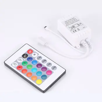IR RF Wireless Music Remote Control RGB RGBW Controller Dimmer 24 Keys Infrared Controller for RGB LED Strip Light
IR RF Wireless Music Remote Control RGB RGBW Controller Dimmer 24 Keys Infrared Controller for RGB LED Strip Light