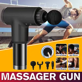 3200r/min 4 Gears Massage Gun Low Noise Muscle Relaxation Massager Vibration Gun Vibration Massage Fitness Equipment With 4 Head
3200r/min 4 Gears Massage Gun Low Noise Muscle Relaxation Massager Vibration Gun Vibration Massage Fitness Equipment With 4 Head