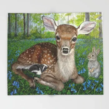 Forest Friends Blanket 3D Flannel Deer Blanket for Bed Fleece Throw Funny Plush Bedspreads Wholesale
Forest Friends Blanket 3D Flannel Deer Blanket for Bed Fleece Throw Funny Plush Bedspreads Wholesale