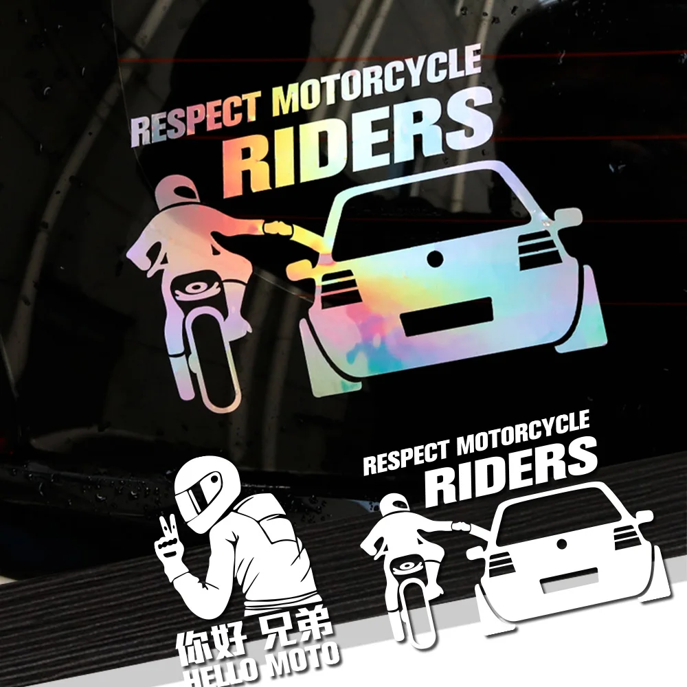 Funny Car Sticker Respect For Bikers Motorcycle Rider Vinyl Reflective Rear Windshield Decals Auto Accessories Car Styling Decor
Funny Car Sticker Respect For Bikers Motorcycle Rider Vinyl Reflective Rear Windshield Decals Auto Accessories Car Styling Decor