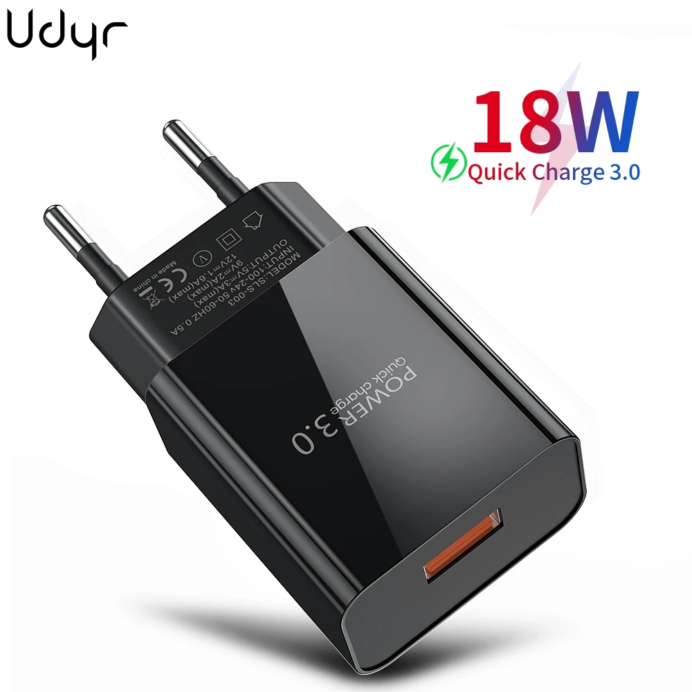 Udyr 3A Quick Charge 3.0 USB Charger EU US Fast charger portable Charging For iPhone Samsung Xiaomi Huawei Mobile Phone Charger
Udyr 3A Quick Charge 3.0 USB Charger EU US Fast charger portable Charging For iPhone Samsung Xiaomi Huawei Mobile Phone Charger