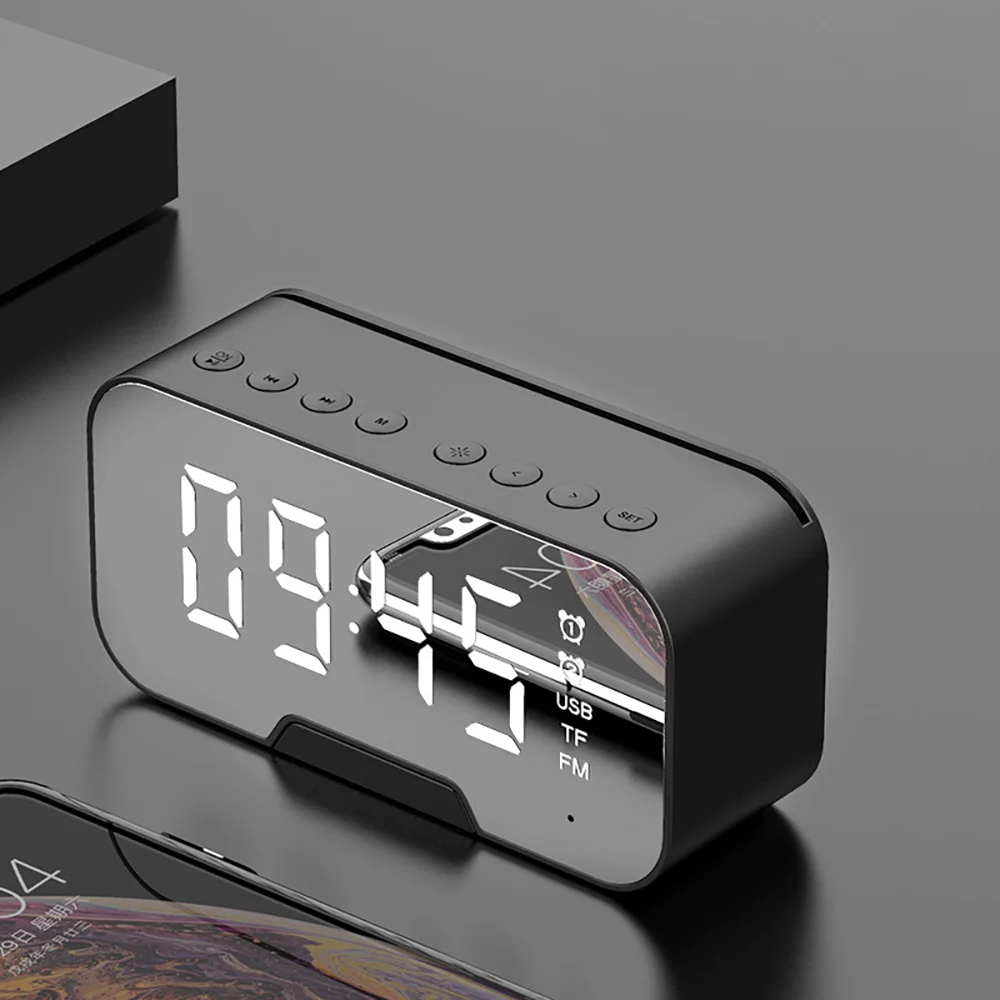 Multifunction Mirror Alarm Clock Bluetooth Speaker With FM Radio LED Mirror Snooze Wireless Subwoofer Music Player Table Clock
Multifunction Mirror Alarm Clock Bluetooth Speaker With FM Radio LED Mirror Snooze Wireless Subwoofer Music Player Table Clock