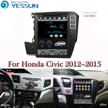 Tesla screen For Honda Civic 2012 2013 2014 2015 Car Android Multimedia Player 10.4 inch Car Radio stereo Audio GPS Navigation 
Tesla screen For Honda Civic 2012 2013 2014 2015 Car Android Multimedia Player 10.4 inch Car Radio stereo Audio GPS Navigation