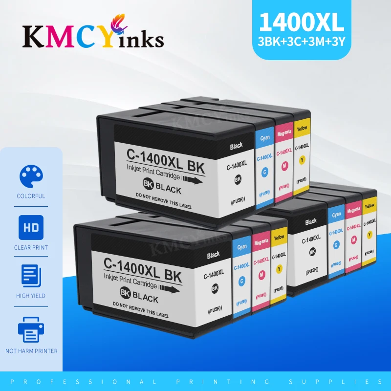 

KMCYinks PGI1400 PGI 1400XL Compatible Ink Cartridge For Canon PGI 1400 MAXIFY MB2040 MB2340 MB2140 MB2740 Printers