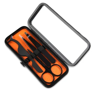 4pcs/set Black Eyebrow Tweezer Flat Tip Clip Curved Scissors Razor Trimmer Makeup Set Nose Eyelash Hair Stainless Steel New
4pcs/set Black Eyebrow Tweezer Flat Tip Clip Curved Scissors Razor Trimmer Makeup Set Nose Eyelash Hair Stainless Steel New
