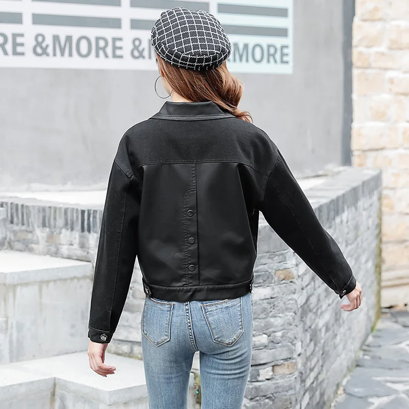 Cowboy Joint Coat Women's 2019 Spring And Autumn New Style Korean-style Loose-Fit Short on Clothes Early Autumn Clothing Fashion
Cowboy Joint Coat Women's 2019 Spring And Autumn New Style Korean-style Loose-Fit Short on Clothes Early Autumn Clothing Fashion