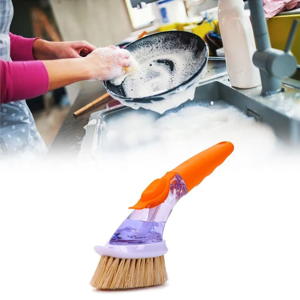Newest Dish Brush Scrub Brush with Long Handle Cleaning Tools for Dish Kitchen Sink Pot Pan #4W
Newest Dish Brush Scrub Brush with Long Handle Cleaning Tools for Dish Kitchen Sink Pot Pan #4W