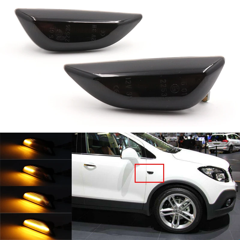 Nicarda 2Pcs LED Amber Dynamic Flowing Turn Signal Side Marker Light For Opel Mokka X Chevrolet Trax 2013-2019
Nicarda 2Pcs LED Amber Dynamic Flowing Turn Signal Side Marker Light For Opel Mokka X Chevrolet Trax 2013-2019