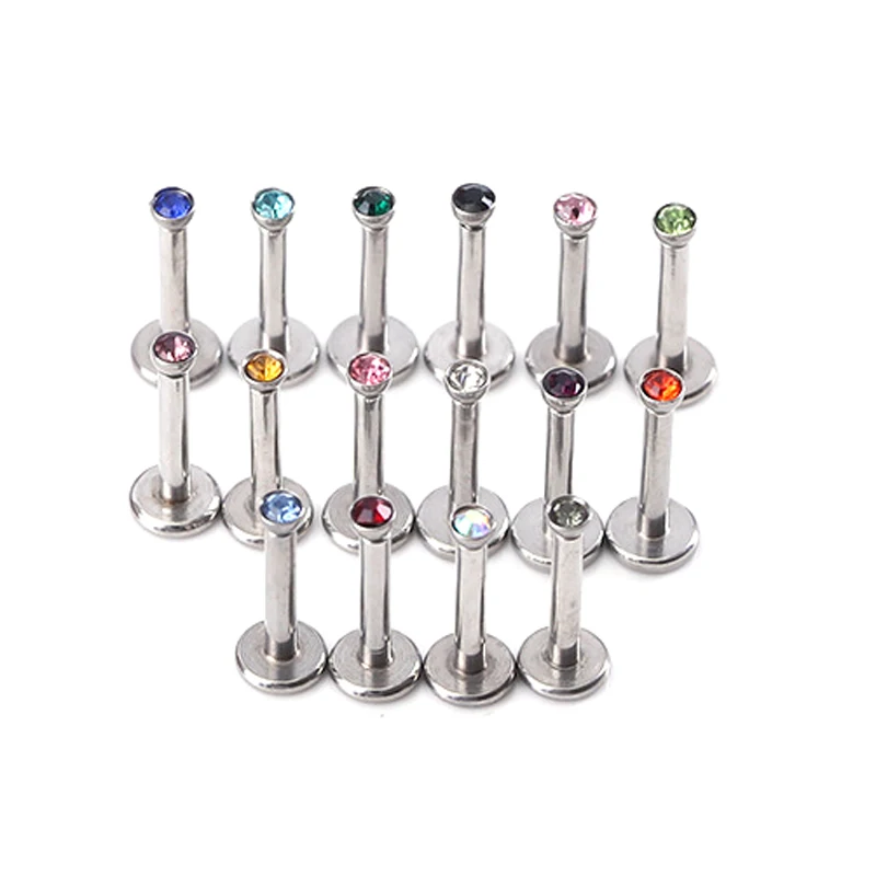 10PCS Surgical Steel Rhinestone Ear Cartilage Tragus Helix Piercing Labret Lip Studs Ring Internally Thread 16g Body Jewelry
10PCS Surgical Steel Rhinestone Ear Cartilage Tragus Helix Piercing Labret Lip Studs Ring Internally Thread 16g Body Jewelry