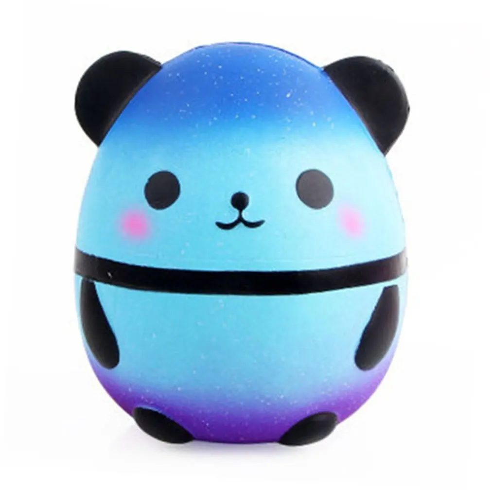 Фото Galaxy Squishy панда сжимаемая антистрессовая игрушка милая синяя сжимаемые Новые