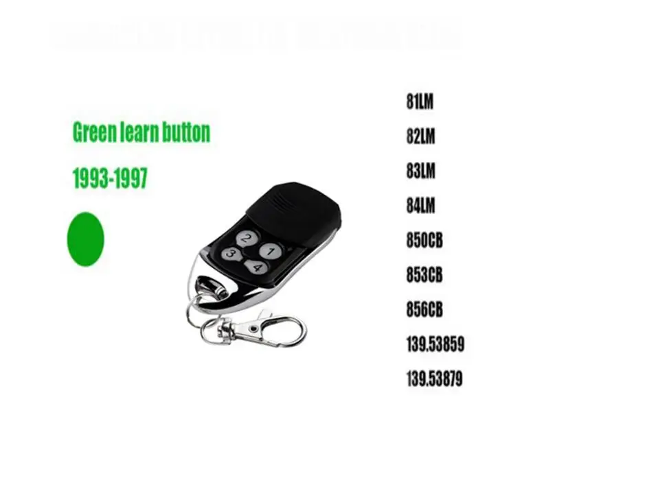 1pcs FOR 81LM 82LM Green Learning button garage door remote control free shipping
1pcs FOR 81LM 82LM Green Learning button garage door remote control free shipping