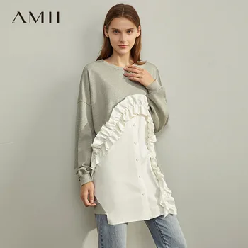 Amii Minimalist Spring Causal Designed Ruffles Pullover Women Oneck Full Sleeves Sweatershirt Tops 11940349
Amii Minimalist Spring Causal Designed Ruffles Pullover Women Oneck Full Sleeves Sweatershirt Tops 11940349