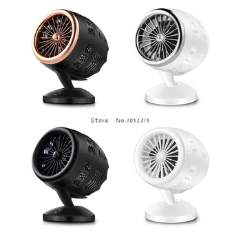 Portable Mini Table Fan Handheld 2 Speed USB Rotatable Double Leaf Cooler Low Noise Personal Desktop Air Circulator
