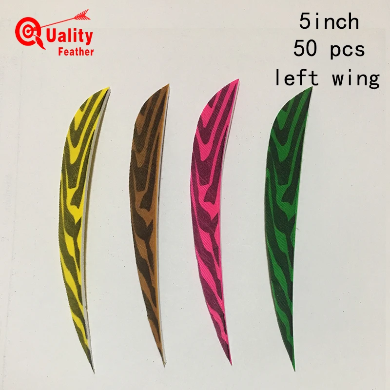 JINYUQI Water Drop Zebra print 50pcs 5'' Turkey Feather Cut Arrow Feather Cut Fletching Hunting Shooting Diy Arrow Accessories
JINYUQI Water Drop Zebra print 50pcs 5'' Turkey Feather Cut Arrow Feather Cut Fletching Hunting Shooting Diy Arrow Accessories