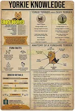 Yorkie Anatomy Metal Tin Sign Yorkie Knowledge Dog Poster Farm School Education Club Home Kitchen Garage Wall Decoration Plaque
Yorkie Anatomy Metal Tin Sign Yorkie Knowledge Dog Poster Farm School Education Club Home Kitchen Garage Wall Decoration Plaque