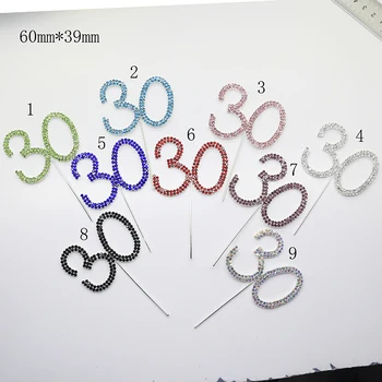 New 1Pc Number 30 Exquisite Christening & Baptism Cake topper Party Kids birthday Shiny Rhinestones Decoration Card Beautiful
New 1Pc Number 30 Exquisite Christening & Baptism Cake topper Party Kids birthday Shiny Rhinestones Decoration Card Beautiful