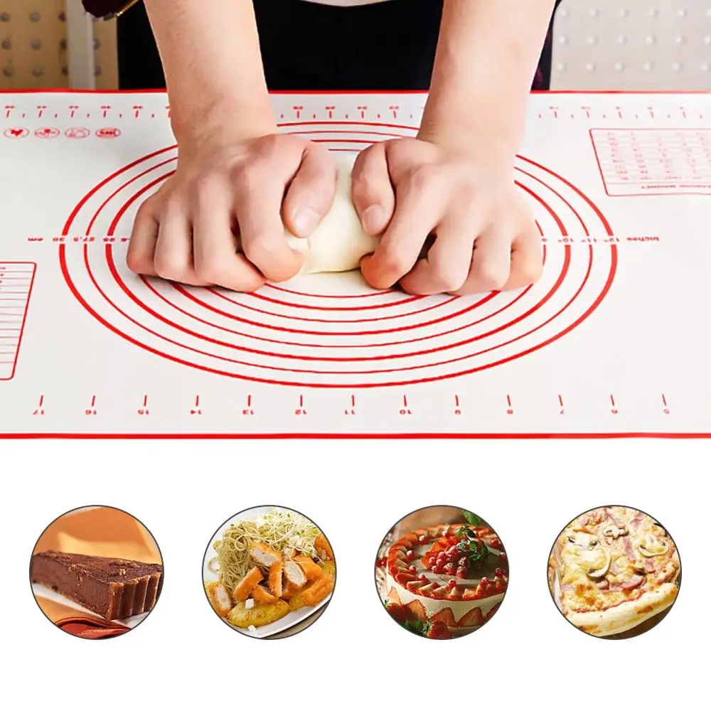40*60cm Silicone Baking Mat Non-stick Thick With Scale Rolling Dough Pad Kitchen Cooking Tools Utensils Kneading Accessories
40*60cm Silicone Baking Mat Non-stick Thick With Scale Rolling Dough Pad Kitchen Cooking Tools Utensils Kneading Accessories