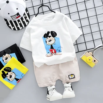 Summer Toddler Baby boys Clothing Sets Cartoon Mickey boys T-shirt Shorts 2pcs Outfits Kids Clothes Fashion Sport Suits
Summer Toddler Baby boys Clothing Sets Cartoon Mickey boys T-shirt Shorts 2pcs Outfits Kids Clothes Fashion Sport Suits