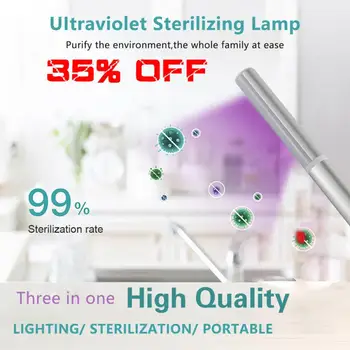 UV lamp + LED lamp dual mode hand-held disinfection lamp portable LED UV UVC disinfection lamp high quality sterilization
UV lamp + LED lamp dual mode hand-held disinfection lamp portable LED UV UVC disinfection lamp high quality sterilization
