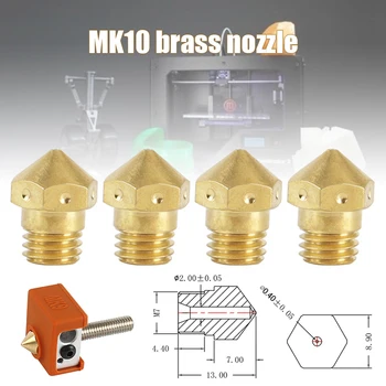 4Pcs High Precision Hotend Brass Nozzles for Ender 3 CR10 Mk8 Nozzle 3D Printer PUO88
4Pcs High Precision Hotend Brass Nozzles for Ender 3 CR10 Mk8 Nozzle 3D Printer PUO88