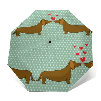 Wind Resistant Fully-Automatic Umbrella Cartoon Dogs Silhouettes On Polka Dot Rain 3 Folding Parasol Travel Car Umbrella 
Wind Resistant Fully-Automatic Umbrella Cartoon Dogs Silhouettes On Polka Dot Rain 3 Folding Parasol Travel Car Umbrella