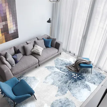 New Chinese Style Blue Jasmine Floral Gray White Carpet Living Room Modern Abstract Color Fading Flower Rug Mat For Room
New Chinese Style Blue Jasmine Floral Gray White Carpet Living Room Modern Abstract Color Fading Flower Rug Mat For Room