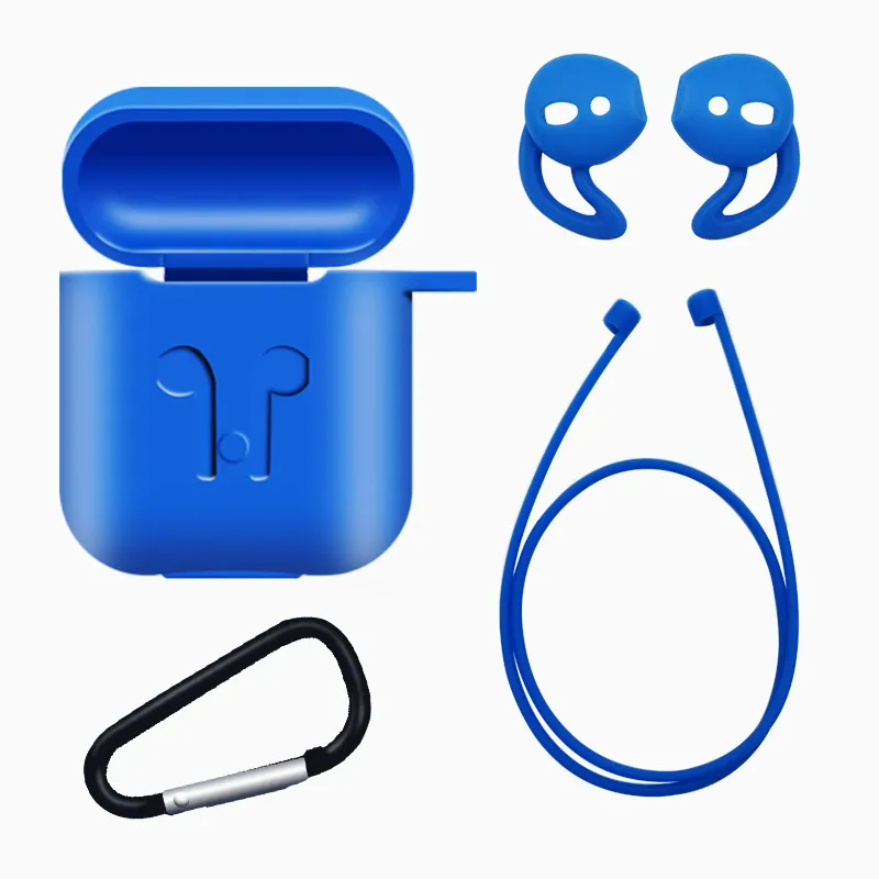 Силиконовый Bluetooth беспроводной чехол для наушников Защитный AirPods кожи Аксессуары