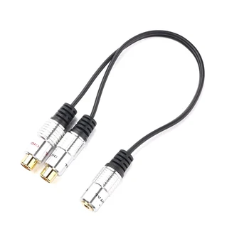 3.5mm 1/8" Mini Stereo Female To 2 RCA Female Jack Audio Adapter Splitter Cable Allow To Connect Two Sets Of Earphones
3.5mm 1/8" Mini Stereo Female To 2 RCA Female Jack Audio Adapter Splitter Cable Allow To Connect Two Sets Of Earphones