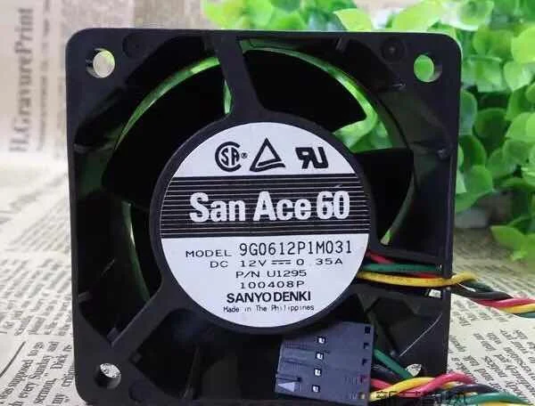 4-линейный двухшаровой вентилятор SANYO 6038, 6 см, 12 В, 0,35 А, 9G0612P1M031, 60x60x38 мм
4-линейный двухшаровой вентилятор SANYO 6038, 6 см, 12 В, 0,35 А, 9G0612P1M031, 60x60x38 мм