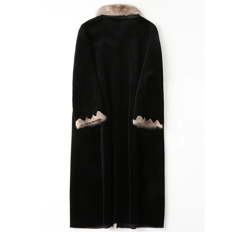 2020 New Luxury Real Wool Fur Coat Female Plus Size Sheep Shearing Coats Natural MInk Fur Trim Collar Long Winter Jacket Women s
2020 New Luxury Real Wool Fur Coat Female Plus Size Sheep Shearing Coats Natural MInk Fur Trim Collar Long Winter Jacket Women s