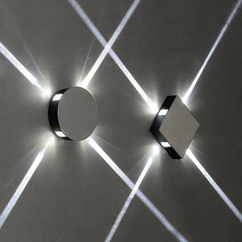 Фото Простой Современный Креативный настенный светильник Unibrother квадратная круглая